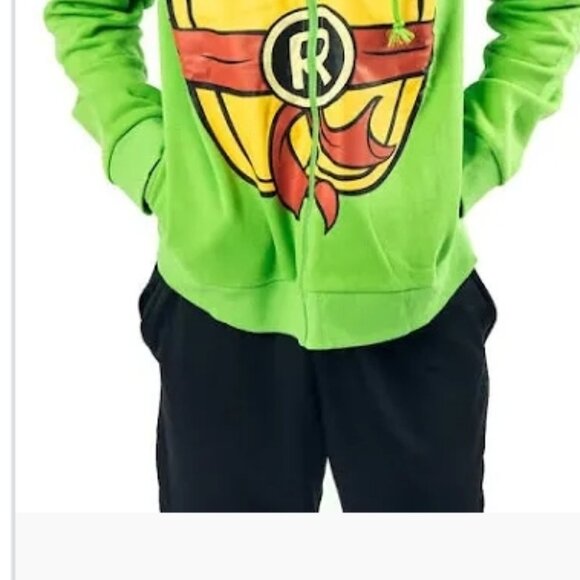 BNWT Teenage Mutant Ninja Turtles Raphael Cosplay Hoodie - Picture 7 of 8